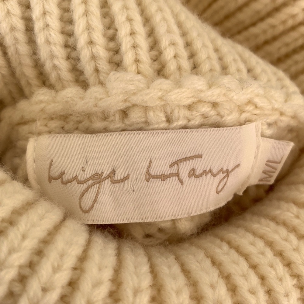 🎉🎉NEW WITH TAG‼️ ATTU ( beige botany ) CHUNKY KNIT TURTLE NECK SWEATER ‼️ - Picture 14 of 16